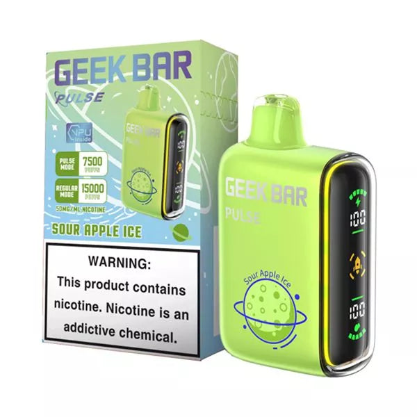 Geek Bar 15,000 Puffs Sour Apple Ice Disposable Vape