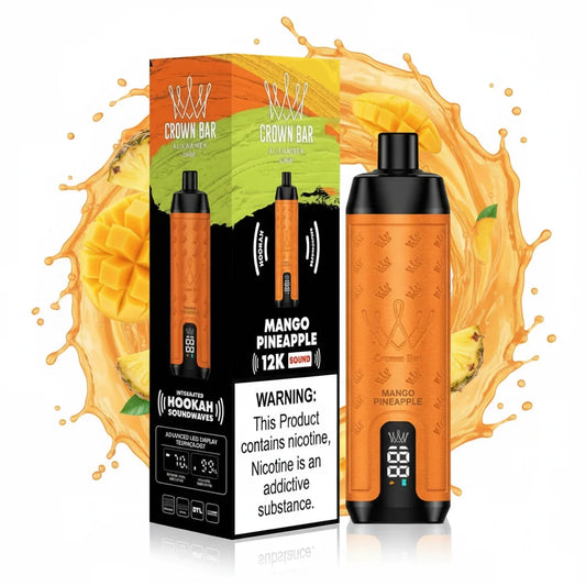 Al Fakher Crown Bar 12,000 Puffs Mango Pineapple Disposable Vape