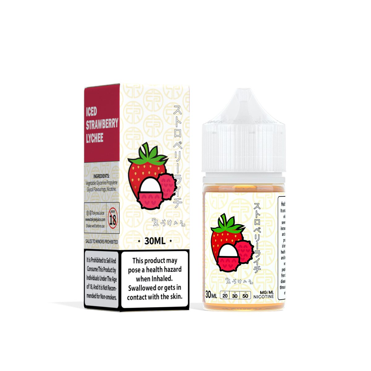 Tokyo Strawberry Lychee Iced 60ml Freebase E-Liquid